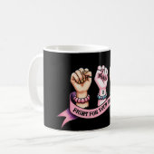 Feministin für Ihre Rechte Kaffeetasse (Vorderseite Links)