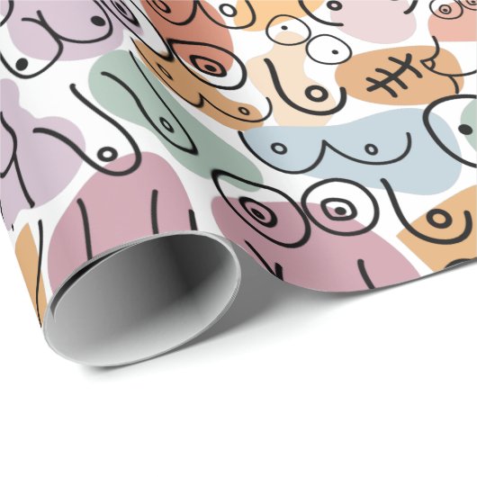 Feministin Geschenkpapier (Rolleneckpunkt)