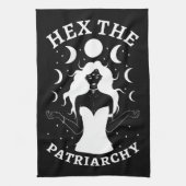Feministin Hexe - Das Patriarchat II Geschirrtuch (Vertikal)