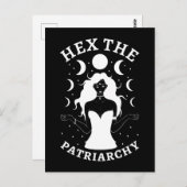 Feministin Hexe - Das Patriarchat II Postkarte (Vorne/Hinten)