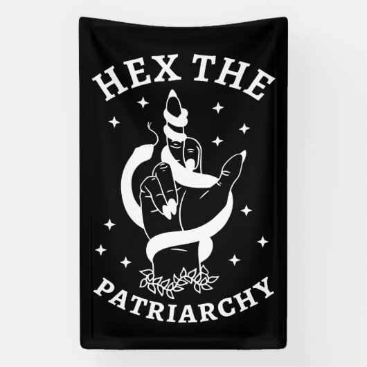 Feministin Hexe - Das Patriarchat III Banner (Vertikal)