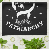 Feministin Hexe - Das Patriarchat III Geschirrtuch (Gefaltet)