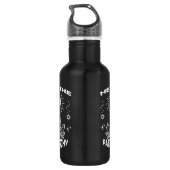 Feministin Hexe, hex the Patriarchat Edelstahlflasche (Rückseite)