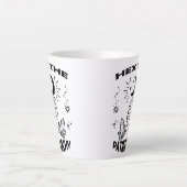 Feministin Hexe, hex the Patriarchat Milchtasse (Vorderseite)