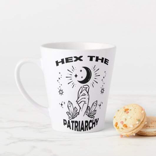 Feministin Hexe, hex the Patriarchat Milchtasse (Beispiel)