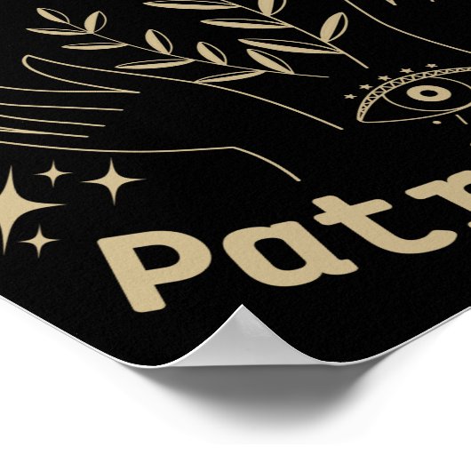 Feministin Hexe, hex the Patriarchat Poster (Ecke)