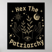 Feministin Hexe, hex the Patriarchat Poster (Vorne)