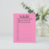 Feministin Hexe zu tun Liste Postkarte (Stehend Vorderseite)