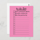 Feministin Hexe zu tun Liste Postkarte (Vorne/Hinten)