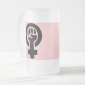 Feministin Mattglas Bierglas (Vorderseite Links)