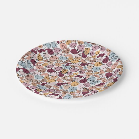 Feministin Pappteller (Schrägansicht)