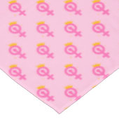 Feministin Pink Tischdecke (Schrägansicht)