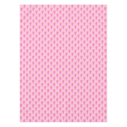 Feministin Pink Tischdecke (Vorderseite)
