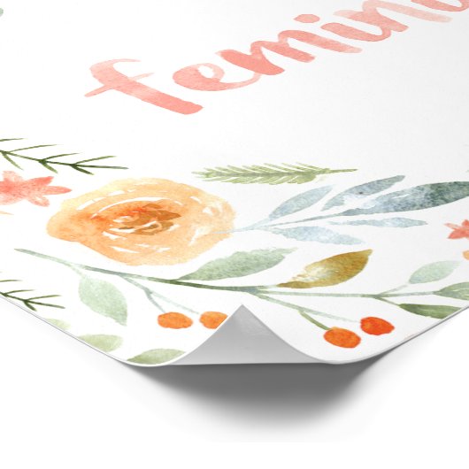 Feministin Poster (Ecke)