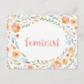 Feministin Postkarte (Vorderseite)
