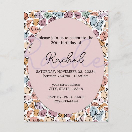 Feministin Postkarte (Vorderseite)