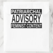 Feministin Rechteckiger Aufkleber (Tasche)