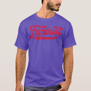 Feministin Retro Vintag 60er 70er Style Women Men  T-Shirt