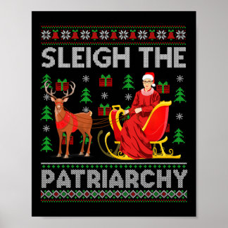 Feministin Ruth Bader Ginsburg Rbg Weihnachtsschli Poster