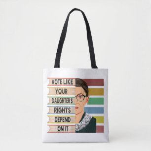 Feministin Ruth Bader Ginsburg RBG Zitat Mädchen M Tasche