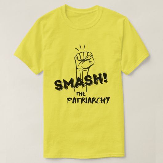 Feministin - Schlag das Patriarchat - T - Shirt (Design vorne)