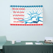 Feministin Sie wurde gewarnt, dass sie fortbesteht Banner (Messeveranstaltung)