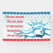 Feministin Sie wurde gewarnt, dass sie fortbesteht Banner (Horizontal)