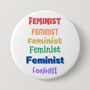 Feministin Stolperknopf Button