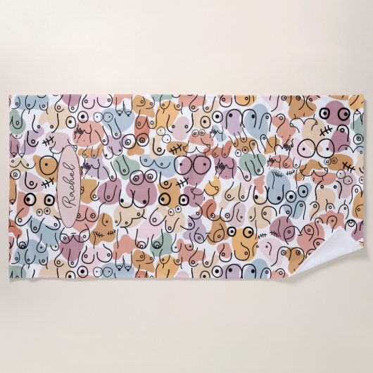 Feministin Strandtuch (Vorderseite)