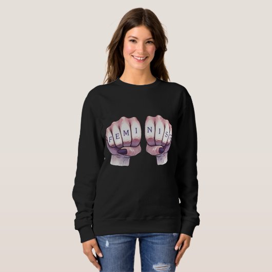 Feministin Sweatshirt (Vorne ganz)