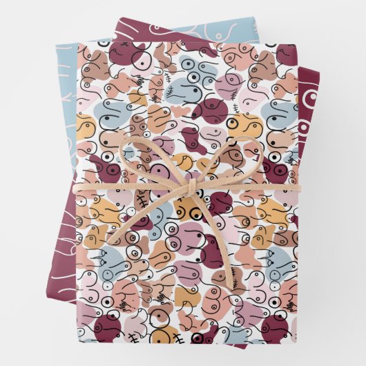 Feministin Verpackungsblätter Geschenkpapier Set (Beispiel)