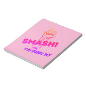 Feministin - Zerschlagt das Patriarchat - Notizblock (Rotiert)