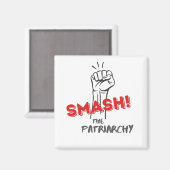 Feministin, zertrümmert die Patriarchat - Automagn Magnet (Vorderseite/Rückseite)