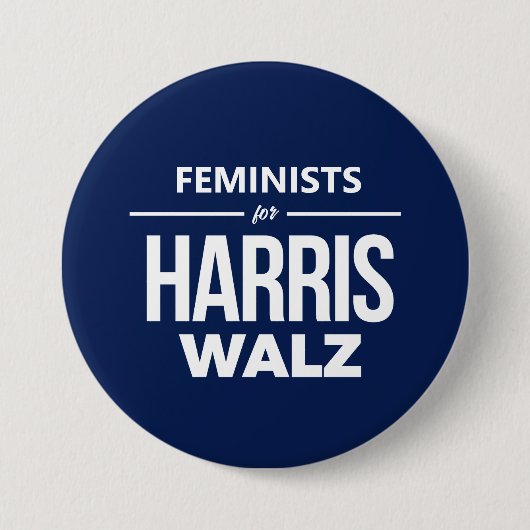Feministinnen für Harris Walz Button (Vorderseite)
