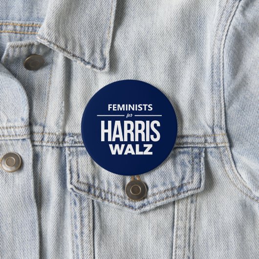 Feministinnen für Harris Walz Button (Beispiel)