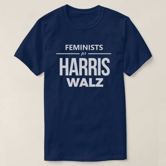 Feministinnen für Harris Walz T-Shirt (Design vorne)