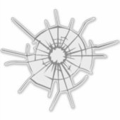 Feministinnen Shatter Glasdecke | Klare Aufkleber (Vorderseite)