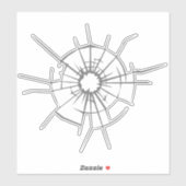 Feministinnen Shatter Glasdecke | Klare Aufkleber (Blatt)