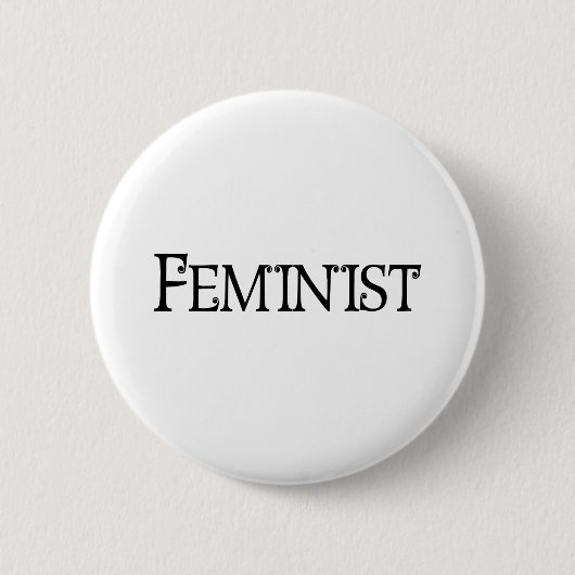 Feministisch Button (Vorderseite)