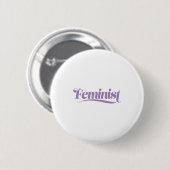 feministisch button (Vorne & Hinten)