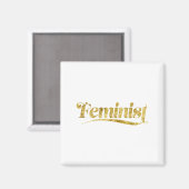 feministisch magnet (Vorderseite/Rückseite)