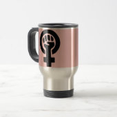 Feministisch Reisebecher (Vorderseite Links)