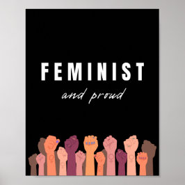 feministisch und stolz poster