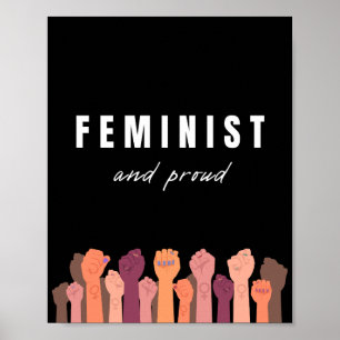 feministisch und stolz poster