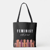 feministisch und stolz tasche (Rückseite)