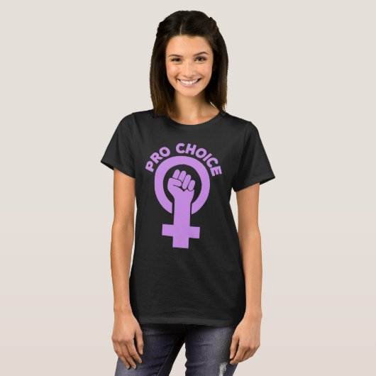 Feministische Abtreibung pro Wahl T-Shirt (Vorne ganz)