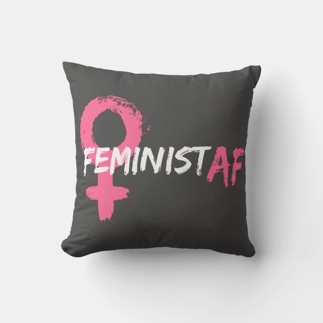 FEMINISTISCHE AF FRAUENSYMBOL KISSEN (Vorderseite)
