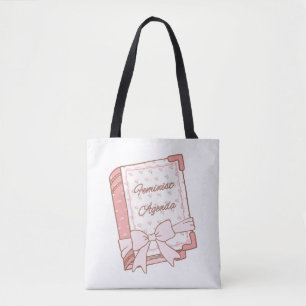 Feministische Agenda Girly Buch Design Süßes Ros Tasche