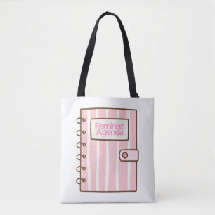 Feministische Agenda Pink Book Design Süßes Mädc Tasche