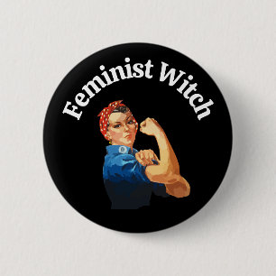 Feministische Anti-Trump-Sozialgerechtigkeit Mensc Button